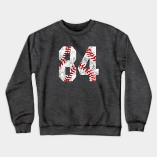 Vintage #84 Baseball Laces Baseball Mom Jersey Love Baseball Crewneck Sweatshirt